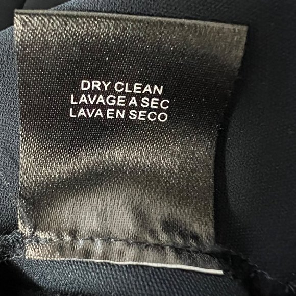 Badgley Mischka Womens Blue Stretch Crepe Fitted Pants Dress Trousers size 8 - Picture 11 of 12